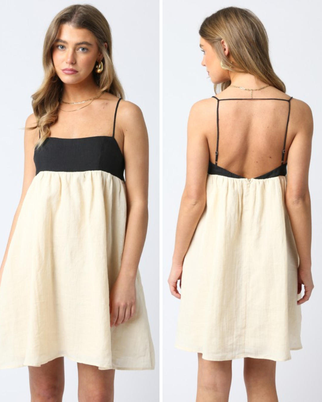 *Isla Linen Mini Dress